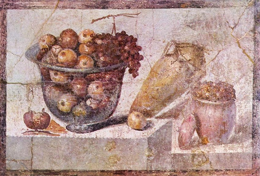 Natura morta con fruttiera, Casa di Julia Felix, Pompei